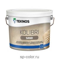 Teknos Kolibri Sand Покрытие декоративное для стен и потолков в сухих помещения