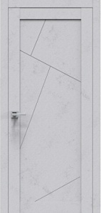 Межкомнатная дверь ECO Emalit Нормаль (светлый бетон) 900*2000