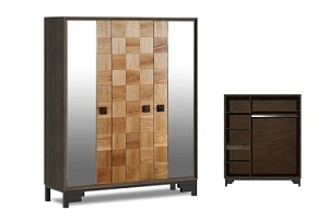 Шкаф для одежды 3-х дв. "Cube Design"