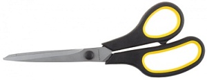 40466-21 Ножницы STAYER "MASTER" хозяйственные, изогнутые, двухкомпонентные ручки, 215мм