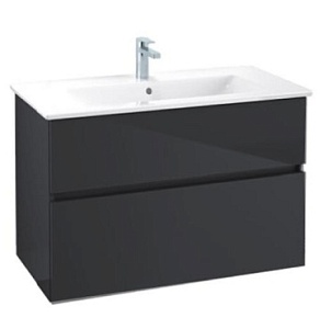 Тумба под раковину Villeroy&Boch Verity Line 755*482 мм. черный матовый B66300VC